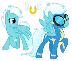 Size: 500x425 | Tagged: safe, fleetfoot, pegasus, pony, g4, female, mare, simple background, solo, transparent background, wonderbolts