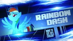 Size: 3200x1800 | Tagged: safe, artist:elqwerty, rainbow dash, g4, 20% cooler, female, lens flare, solo, vector, wallpaper