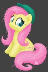 Size: 800x1189 | Tagged: safe, artist:symbianl, fluttershy, g4, female, hat, solo