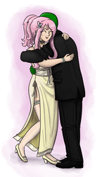 Size: 742x1280 | Tagged: safe, artist:king-kakapo, fluttershy, oc, oc:anon, human, g4, /mlp/, hug, humanized, light skin