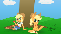 Size: 1920x1080 | Tagged: safe, applejack, human, equestria girls, g4, human ponidox