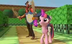 Size: 1131x707 | Tagged: safe, artist:fezwearingdoctor, twilight sparkle, g4, 3d, gmod, parody, sniper, sniper (tf2), team fortress 2, the legend of zelda