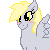 Size: 50x50 | Tagged: safe, artist:blizzard-hats, derpy hooves, pegasus, pony, g4, animated, blushing, female, gif, gif for breezies, icon, lowres, mare, picture for breezies, pixel art, simple background, solo, transparent background