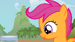 Size: 960x540 | Tagged: safe, screencap, scootaloo, pegasus, pony, family appreciation day, g4, animated, cute, cutealoo, eating, female, filly, food, nom, solo, toast, tongue out, zap apple jam