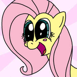 Size: 800x800 | Tagged: safe, artist:synch-anon, fluttershy, g4, blushing, female, happy, smiling, solo