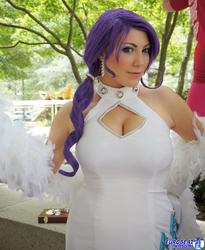 Size: 1679x2048 | Tagged: safe, artist:kalasnacks, rarity, human, g4, cleavage, cosplay, female, irl, irl human, photo, solo