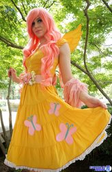 Size: 1346x2048 | Tagged: safe, artist:panda treats, artist:rose0fmay, fluttershy, human, g4, cosplay, irl, irl human, photo, solo