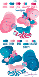 Size: 1000x1978 | Tagged: safe, artist:sellyinwonderland, oc, oc only, earth pony, food pony, original species, pony, clothes, food, reference sheet, socks, striped socks