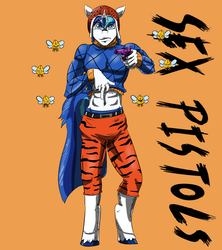 Size: 1600x1800 | Tagged: safe, artist:plankboy, shining armor, parasprite, anthro, g4, belly button, guido mista, jojo's bizarre adventure, male, parody, sex pistols, sex pistols (stand), solo, stand, vento aureo