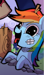 Size: 228x388 | Tagged: safe, artist:cakewasgood, rainbow dash, g4, female, reaction image, solo