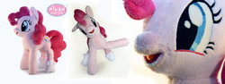 Size: 1024x387 | Tagged: safe, artist:plushactiontoys, pinkie pie, g4, irl, photo, plushie, solo