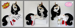 Size: 1024x386 | Tagged: safe, artist:plushactiontoys, pony, irl, lasso, photo, plushie, ponified, pow, solo, wonder woman