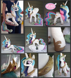 Size: 854x936 | Tagged: safe, artist:plushactiontoys, princess celestia, human, g4, irl, irl human, photo, plushie, solo