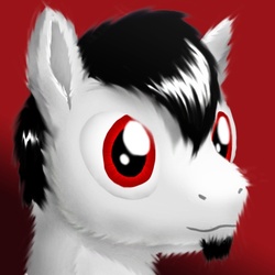 Size: 528x528 | Tagged: safe, artist:syntaxbananaz, oc, oc only, pony, facial hair, goatee, male, solo, stallion