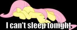 Size: 900x358 | Tagged: safe, fluttershy, g4, female, image macro, insomnia, solo, vector