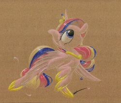 Size: 964x820 | Tagged: safe, artist:getchanoodlewet, princess cadance, g4, female, solo, traditional art