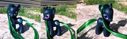 Size: 1207x371 | Tagged: safe, artist:seethecee, oc, oc only, pony, unicorn, brushable, customized toy, photo, toy