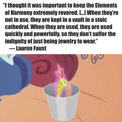 Size: 500x500 | Tagged: safe, equestria girls, g4, big crown thingy, crown, drama, elements of harmony, equestria girls drama, lauren faust, quote, text, trash can, word of faust