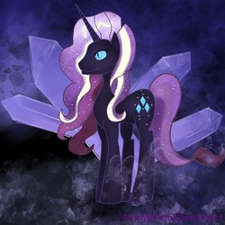 Size: 2048x2048 | Tagged: safe, artist:asinglepetal, nightmare rarity, g4, female, solo