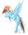 Size: 703x874 | Tagged: safe, artist:sharkthesuper, rainbow dash, g4, female, solo