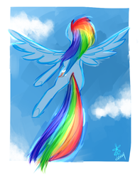 Size: 788x998 | Tagged: safe, artist:cakeybots, rainbow dash, g4, female, solo