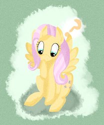 Size: 817x978 | Tagged: safe, artist:lemon-sugars, fluttershy, g4, female, question mark, solo, thinking