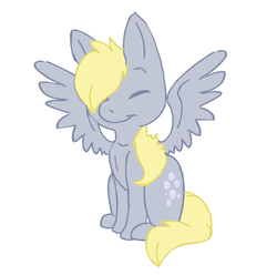 Size: 450x446 | Tagged: safe, artist:mistywolfnya, derpy hooves, pegasus, pony, g4, cute, female, mare, solo