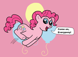 Size: 750x550 | Tagged: safe, artist:ced75, pinkie pie, g4, female, solo, speech bubble