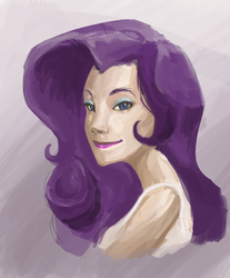 Size: 1460x1767 | Tagged: safe, artist:twitchykismet, rarity, human, g4, female, humanized, portrait, solo