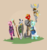 Size: 1593x1701 | Tagged: dead source, safe, artist:phidippusofmystery, big macintosh, cheerilee, derpy hooves, lyra heartstrings, zecora, zebra, anthro, unguligrade anthro, g4, adventuring party, archer, armor, arrow, axe, bow (weapon), bow and arrow, dungeons and dragons, fantasy class, flying, lyre, simple background, staff, unshorn fetlocks, weapon