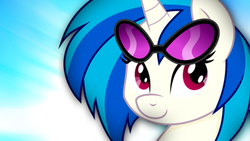 Size: 900x506 | Tagged: safe, artist:overmare, dj pon-3, vinyl scratch, g4, cute, female, solo