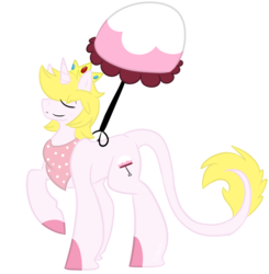 Size: 885x903 | Tagged: safe, artist:anidra, oc, oc only, classical unicorn, horn, leonine tail, prince apricot, solo