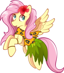 Size: 1211x1398 | Tagged: safe, artist:azurainalis, fluttershy, g4, clothes, female, flower, skirt, solo