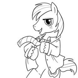 Size: 1000x1000 | Tagged: safe, artist:madmax, big macintosh, earth pony, pony, g4, bipedal, clothes, male, monochrome, solo