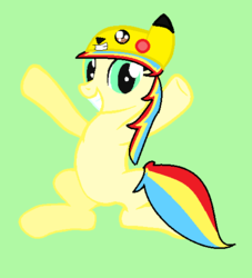 Size: 468x516 | Tagged: safe, edit, oc, oc only, 4chan, ms paint, pokémon, rainbow, solo