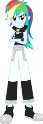 Size: 1024x2909 | Tagged: safe, artist:bubblestormx, rainbow dash, equestria girls, g4, black star, crossover, female, rainblack star, solo, soul eater