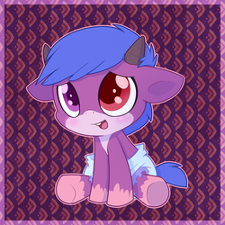Size: 1000x1000 | Tagged: safe, artist:cuddlehooves, oc, oc only, baby, diaper, solo