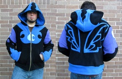 Size: 3344x2160 | Tagged: safe, artist:lisa-lou-who, nightmare moon, human, g4, clothes, craft, hoodie, irl, irl human, photo