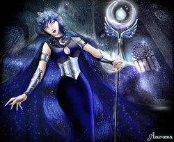 Size: 989x808 | Tagged: safe, artist:asurama, princess luna, human, g4, female, humanized, solo