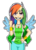 Size: 741x1024 | Tagged: safe, artist:antych, rainbow dash, human, g4, female, humanized, solo