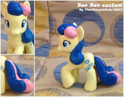 Size: 800x628 | Tagged: safe, artist:antych, bon bon, sweetie drops, g4, brushable, customized toy, female, irl, photo, toy