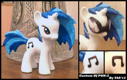 Size: 800x506 | Tagged: safe, artist:antych, dj pon-3, vinyl scratch, g4, brushable, customized toy, female, irl, photo, toy