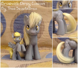 Size: 900x786 | Tagged: safe, artist:antych, derpy hooves, pegasus, pony, g4, brushable, customized toy, female, mare, toy