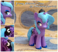 Size: 800x710 | Tagged: safe, artist:antych, princess luna, g4, brushable, customized toy, female, s1 luna, solo, toy