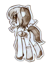 Size: 600x827 | Tagged: safe, artist:antych, oc, oc only, pegasus, pony, female, mare, sketch, solo