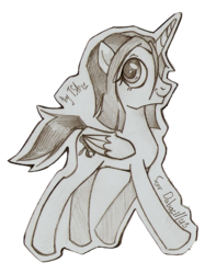 Size: 883x1182 | Tagged: safe, artist:antych, oc, oc only, alicorn, pony, alicorn oc, sketch, solo