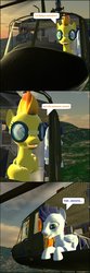 Size: 516x1545 | Tagged: safe, artist:dbuilder, soarin', spitfire, human, g4, 3d, gmod, goggles, helicopter, pilot, uh-1 iroquois, wonderbolts