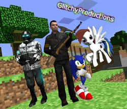 Size: 964x828 | Tagged: safe, artist:dbuilder, oc, oc only, human, 3d, combine, crossover, gmod, male, minecraft, request, sonic the hedgehog, sonic the hedgehog (series)