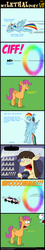 Size: 670x3724 | Tagged: safe, artist:hellarmy, rainbow dash, scootaloo, wild fire, pegasus, pony, comic:my lethal pony, g4, aw yiss, car, dialogue, driving, female, filly, flying, foal, mare, sonic rainboom