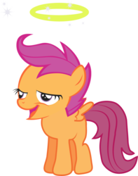 Size: 680x861 | Tagged: safe, scootaloo, g4, chickun, exploitable meme, female, meme, solo